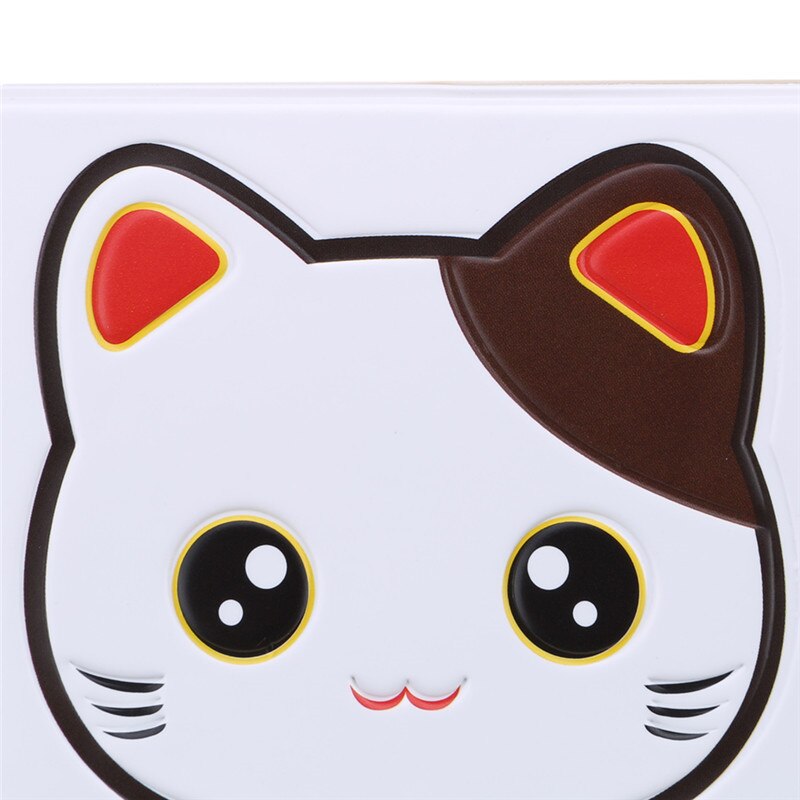 14*10Cm Pvc Lederen Cartoon Lucky Cat Id Card Bag Credit Kaarthouder Reizen 3D Business Porte Carte eenvoudige Paspoort Cover