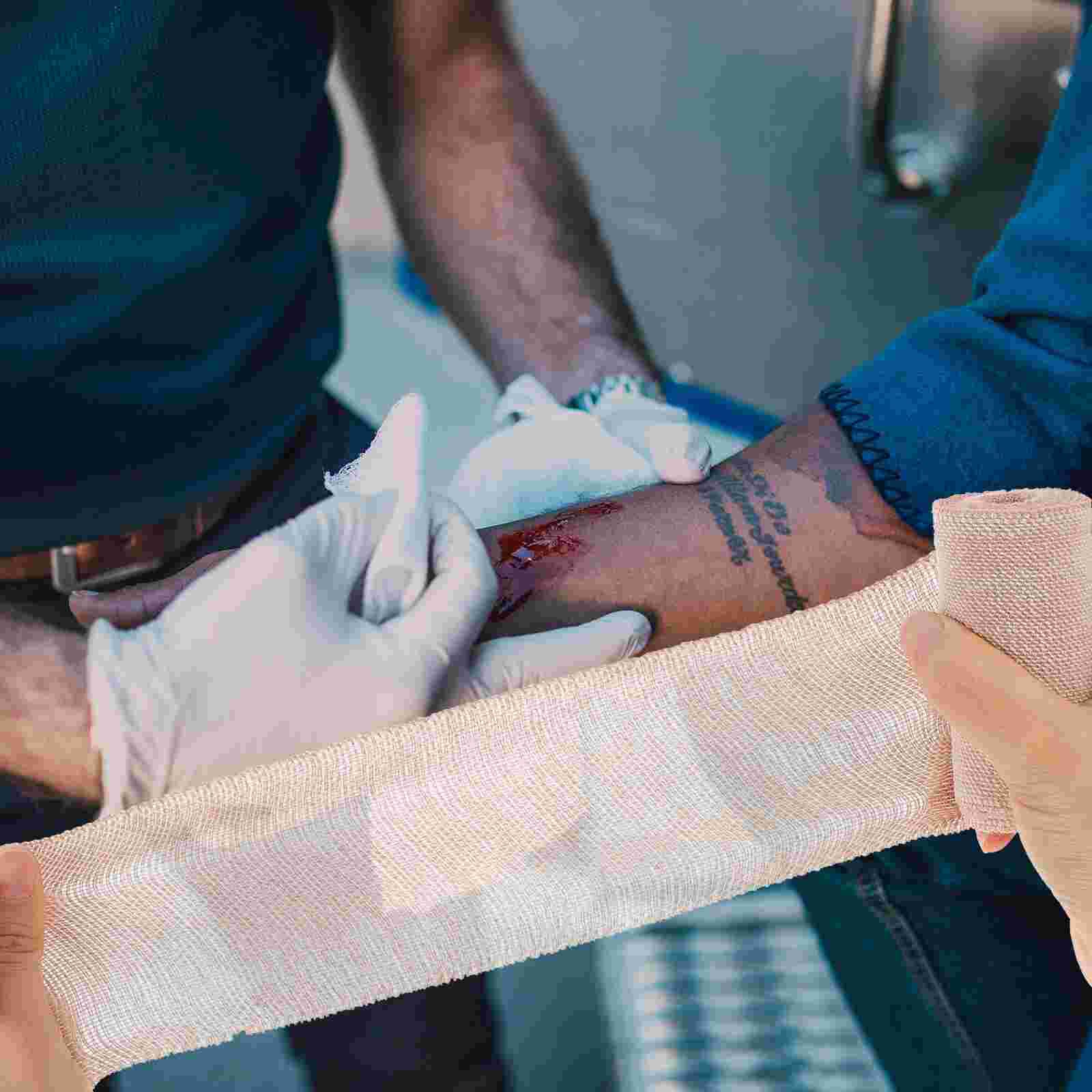 4 Rolls of Physical Training Bandages Arthralgia Bandages Wrap Body Protective Band