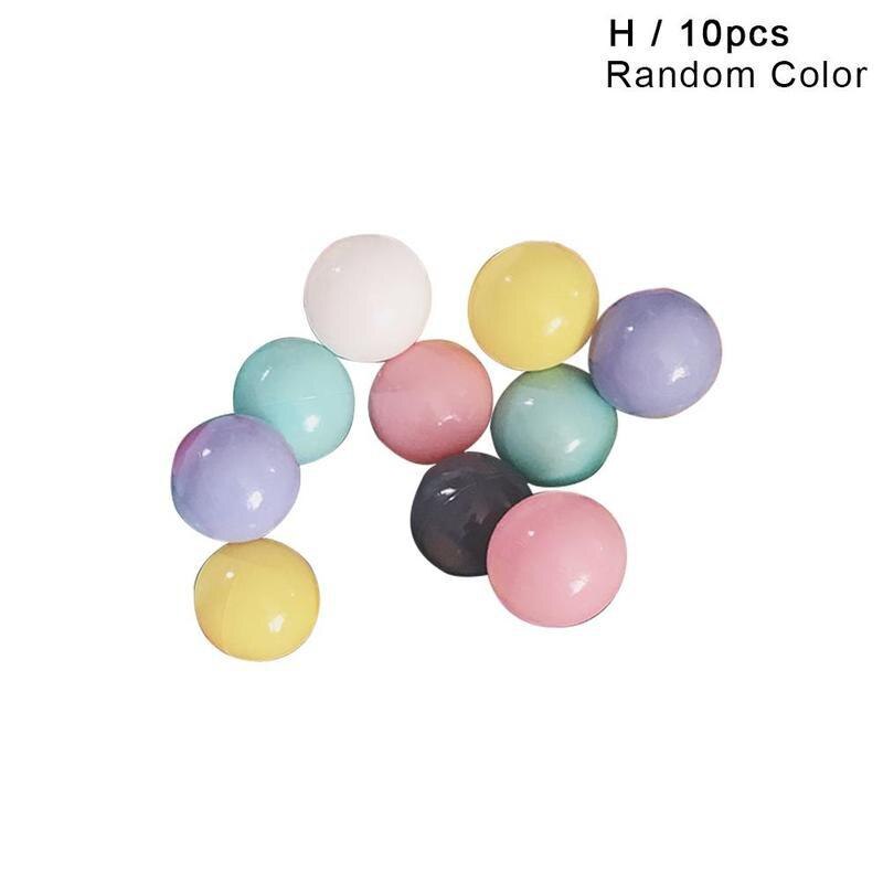 10pcs/lot Thickened Colorful Marine Ball Ocean Balls For Kids Swim Pit Toy Outdoor Fun Children's Playground Baby Ball Pool Toy: H