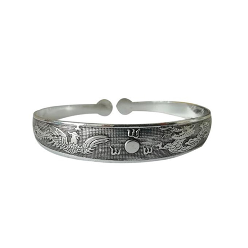 Top Charm Bracelets Tibetan Tibet Plated Bracelets Charming Round Metal Cuff Bangles Women Jewelry