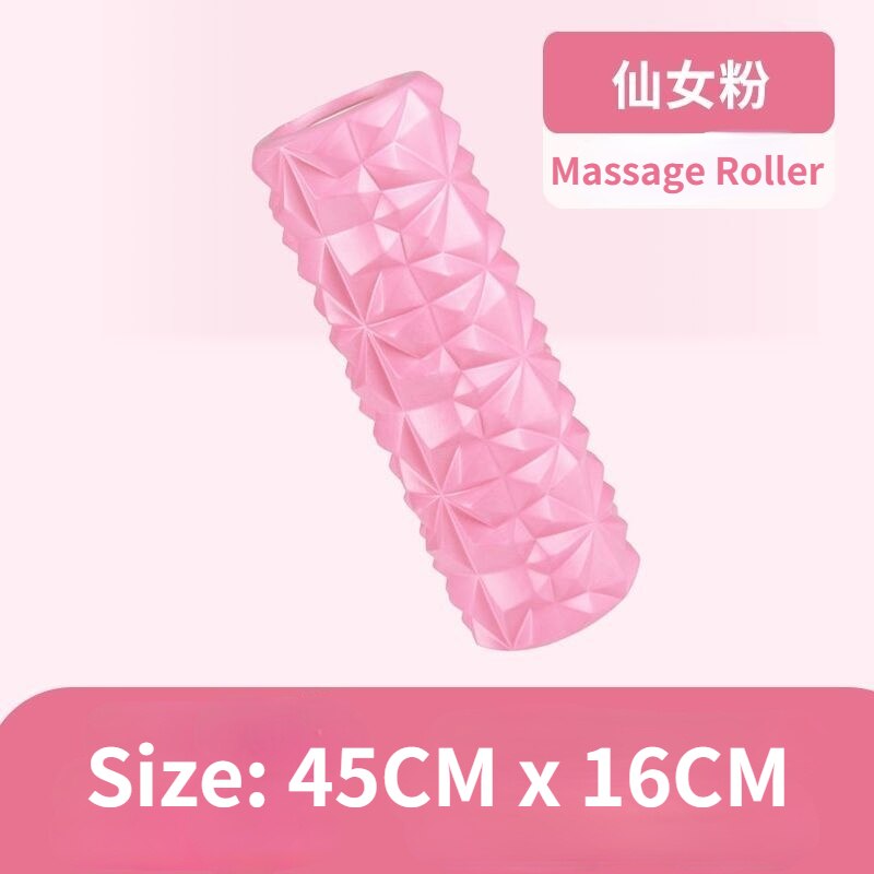Yoga Column Gym Fitness Foam Roller Pilates Yoga Exercise Back Muscle Massage Roller Soft Yoga Block Muscle roller: Rood
