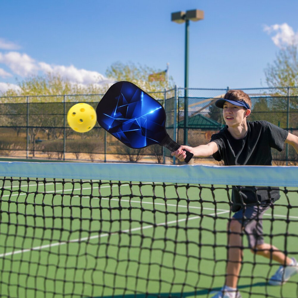 Baskets noyau Slid Fitness glisse Pickleball Paddle en Fiber de carbone Face polymère nid d'abeille noyau raquette Sports