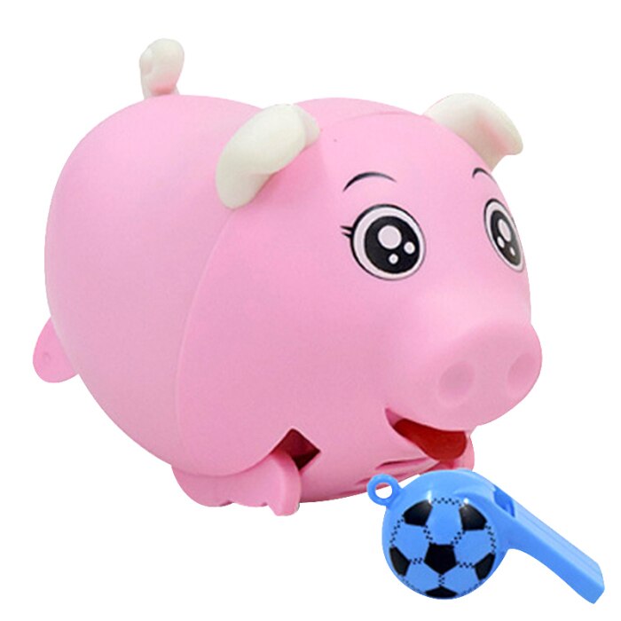 Electric pig whistling pig toy Early Education For Intelligence Sound Induction Sound-Controlled Cartoon Pig toys Christmas: Pink