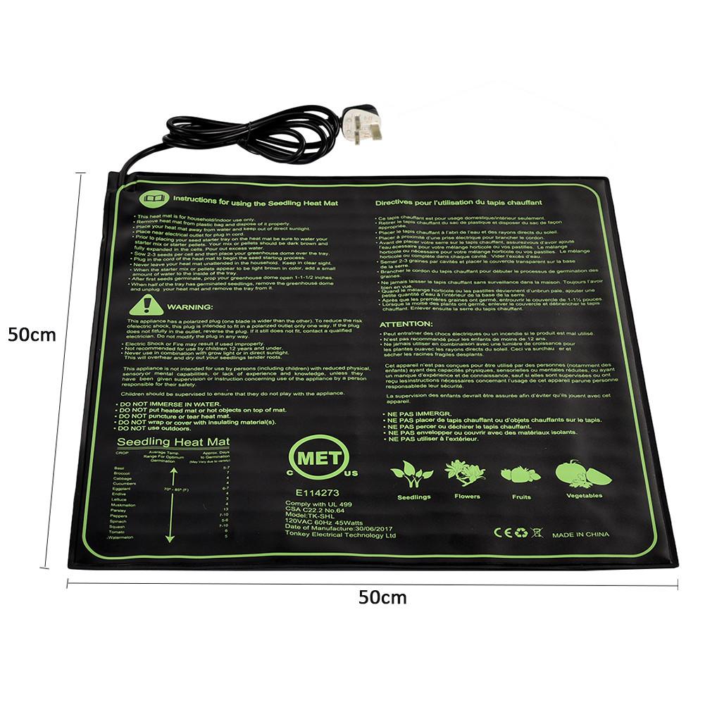 1pcs IP67 Waterproof Fish Tank Heat Mat Turtle Snake Lizard Frog Spider Plant Constant Temperature Heat Pad Electric Mat