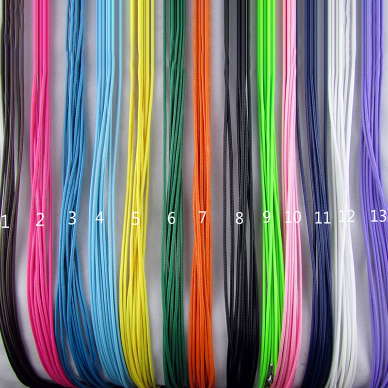 50 Waxed Cotton Strings Cord 1.5mm Waxed Thread Pack Leather Necklace With Lobster Clasp And Chain For Jewelry Pendants Necklace