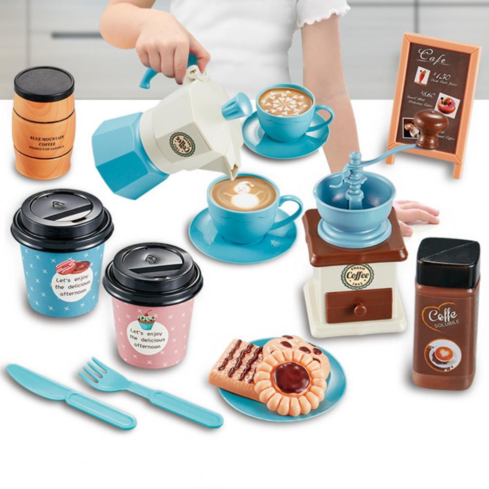 1 zestaw zabawka robić odgrywania ról zabawa symulacja 3D modelowanie plastikowa kawa przekąska zabawka robić udawania w gospodarstwie domowym
