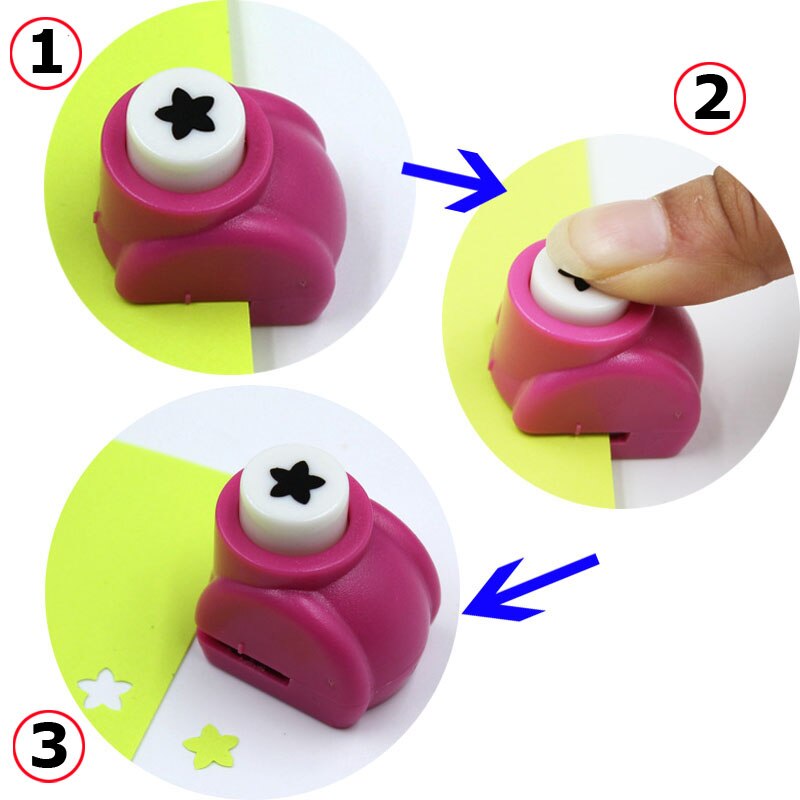 1PC Hole Punch Craft DIY Scrapbooking Cards Printing Paper Shaper Mini Cutter Random Color best
