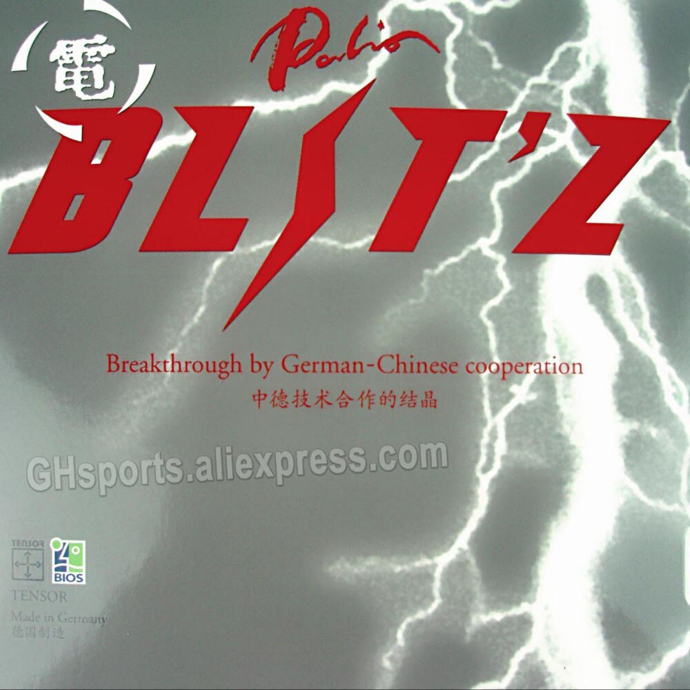 PALIO BLIT&#39;Z / BLITZ (Made in Germany) BLIT-Z Table Tennis Rubber Palio Ping Pong Sponge