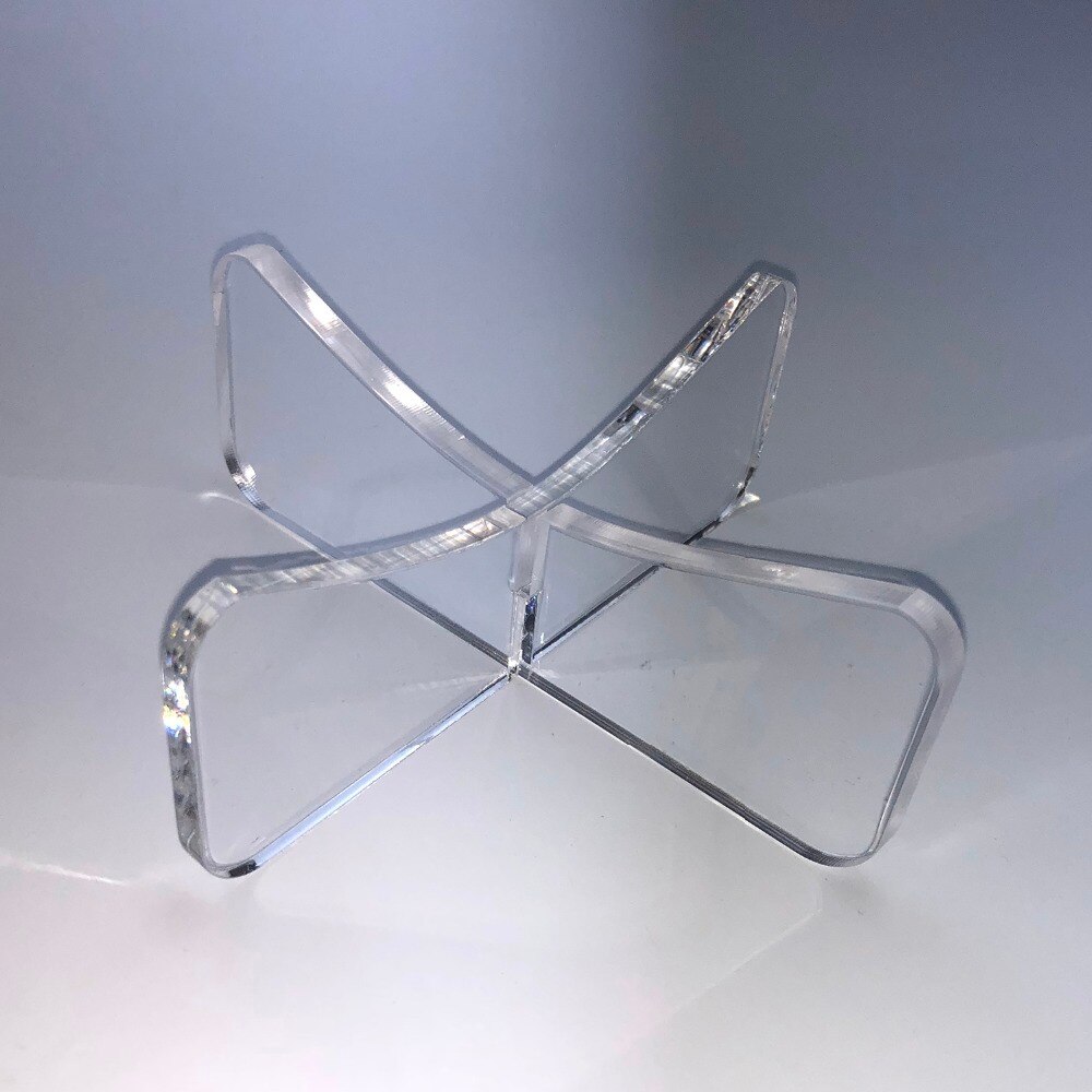 Soporte de exhibición para balón de acrílico transparente, Base de soporte para balón de fútbol, voleibol, baloncesto y Rugby, 12,5x5cm, 1 pieza