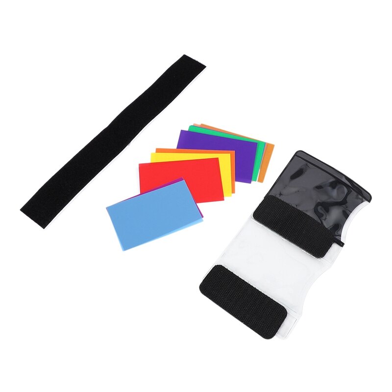 13 p accessoires pour appareil photo cs : 1 pièces 52mm 3- en -1 pare-soleil et 12 pièces flash speedlite 12 filtres gels de couleur