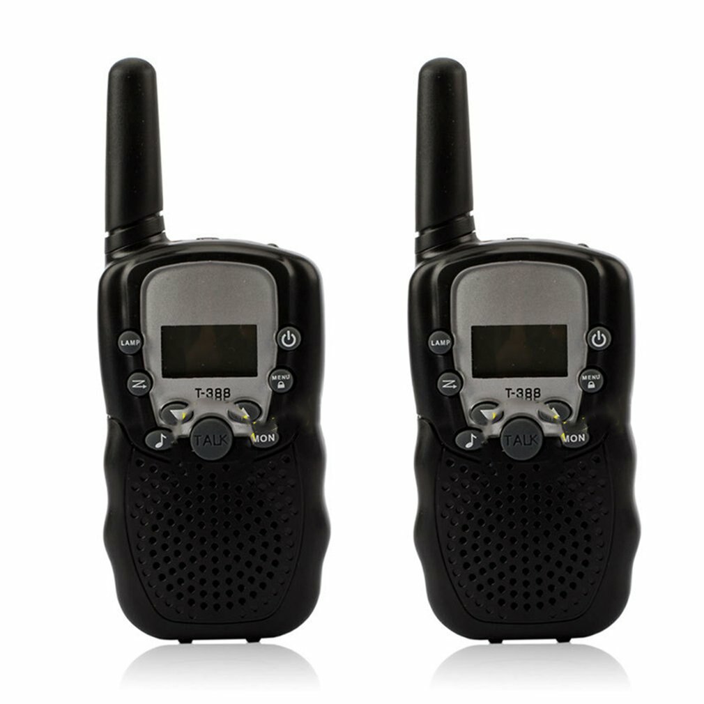 T388 talkie-walkie multifonctionnel enfant talkie-walkie Parent enfant Interaction artefact une touche fonction d'appel noir
