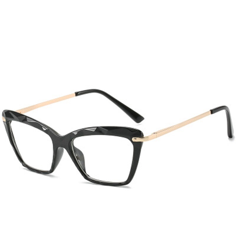 Trending Styles Brand Square Glasses Frames Women Optical Computer Glasses Oculos De Grau Feminino Armacao Frame: black