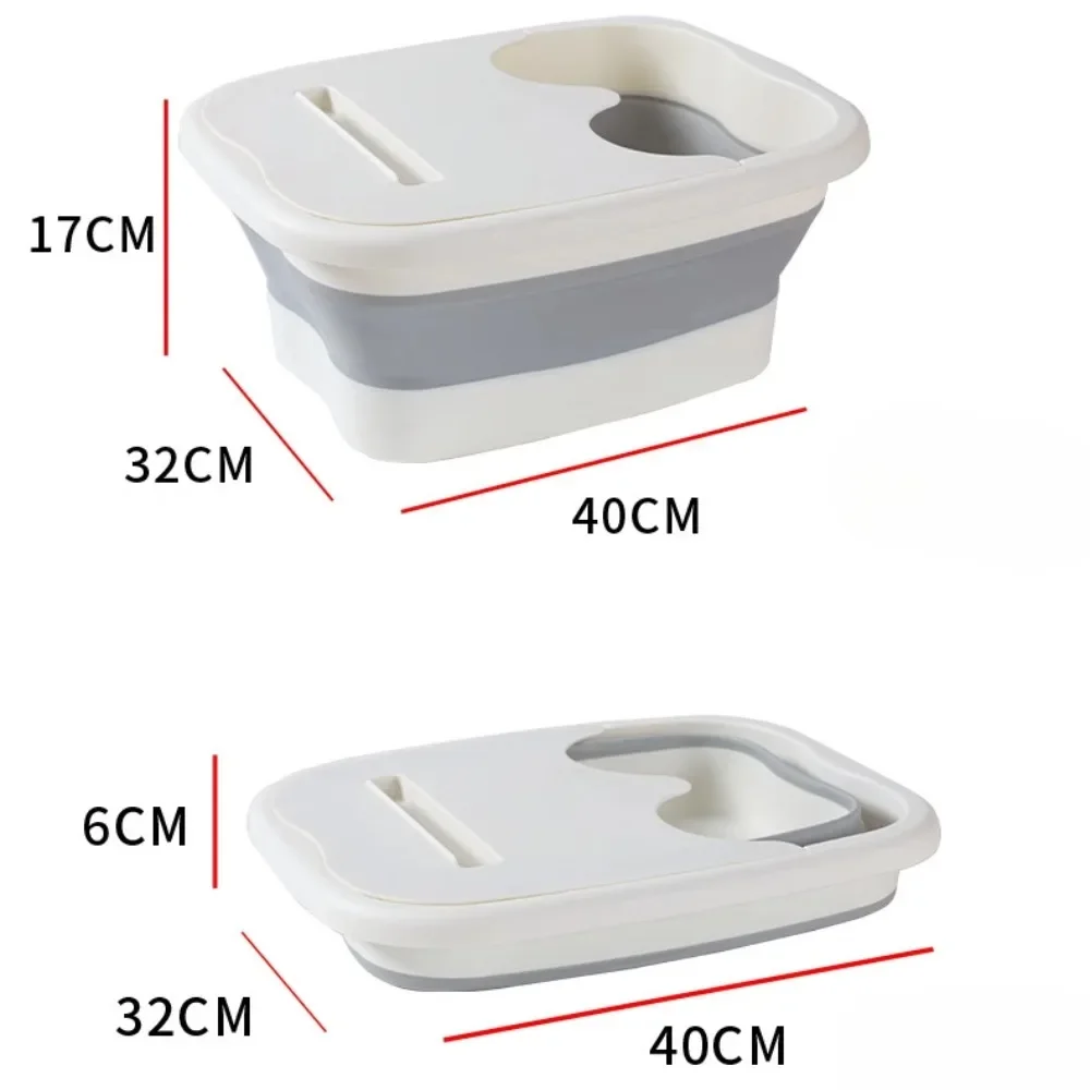 Home Foot Bath Tub Foldable Portable Thickened Foot Soaking Bucket Lavipeditum Massage Practical Plastic Simple Foots Wash Basin