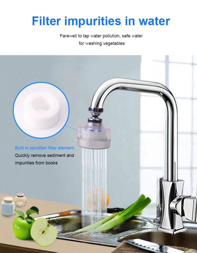 Universele Splash-Proof Filter Kraan Spuit Water Hoofd Keuken Badkamer Kraan Regulator Mondstuk Kraan Accessoires