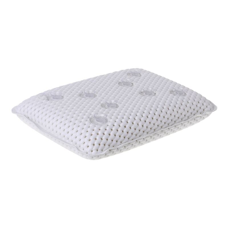 29X20Cm Antislip Bad Kussen Zachte Bad Spa Hoofdsteun Waterdicht Met Zuignappen