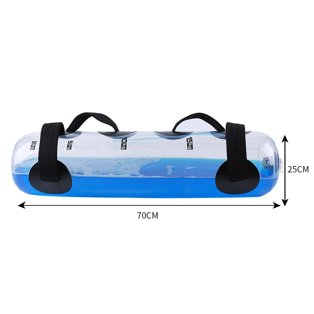 25KG Water Power Bag Home Fitness Aqua Bags Weightlifting Body Building Gym Sports Crossfit Heavy Duty with Air Pump