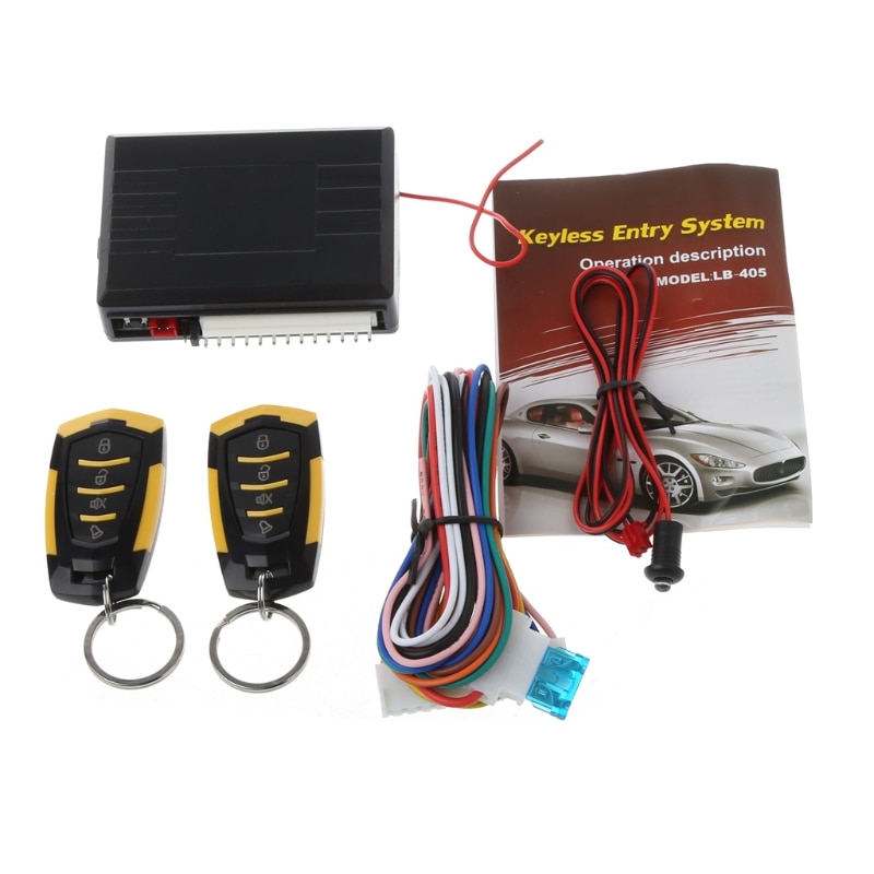 Système d&#39;entrée sans clé voiture 12V | Alarme automatique, télécommande de porte centrale, verrouillage de véhicule, Kit