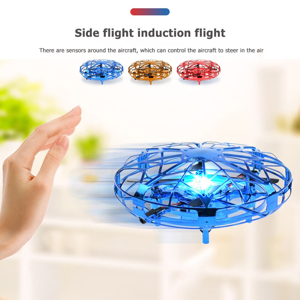 Mini Dron de juguete Ufo interactivo para exteriores, juguete para , avión de carga Usb, modelo de Sensor de mano infrarrojo para niños