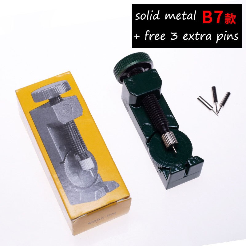 Watch Band Link Pin Remover Repair Tool Kit for Watchmakers Metal Chain Spring Bar Removal Set Watch Strap Length Adjust Tool: B7
