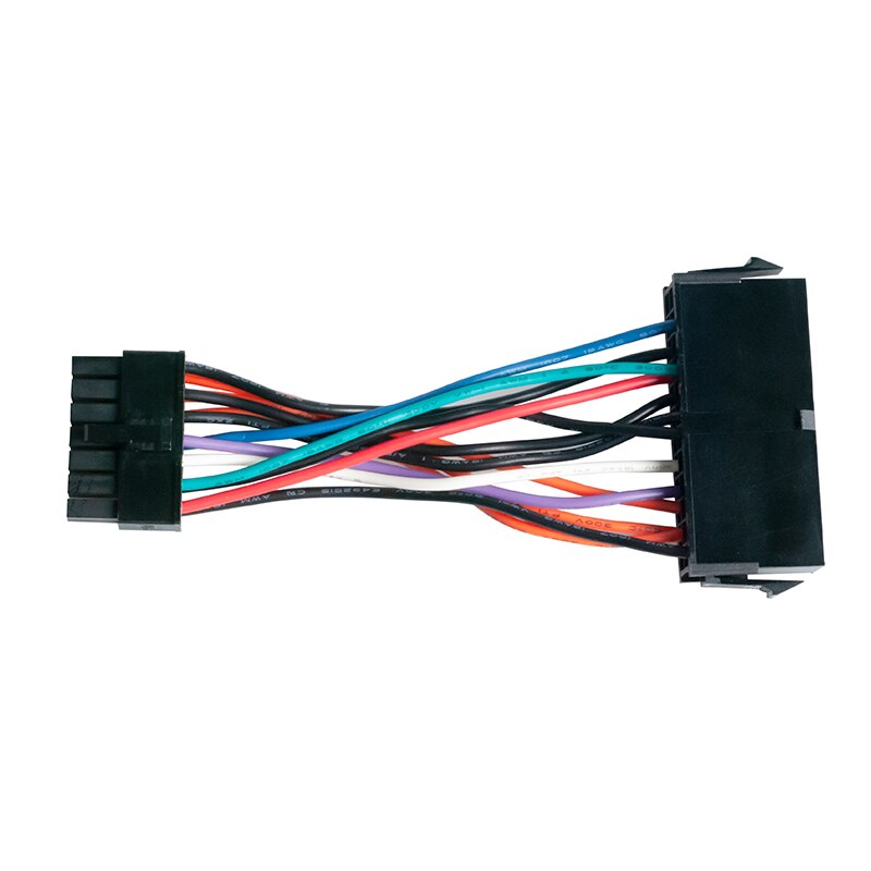 10Cm Voeding Kabel Cord 18AWG Draad Atx 24 Pin Naar 14 Pin Adapter Kabel Voor Lenovo Ibm Dell q77 B75 A75 Q75 Moederbord