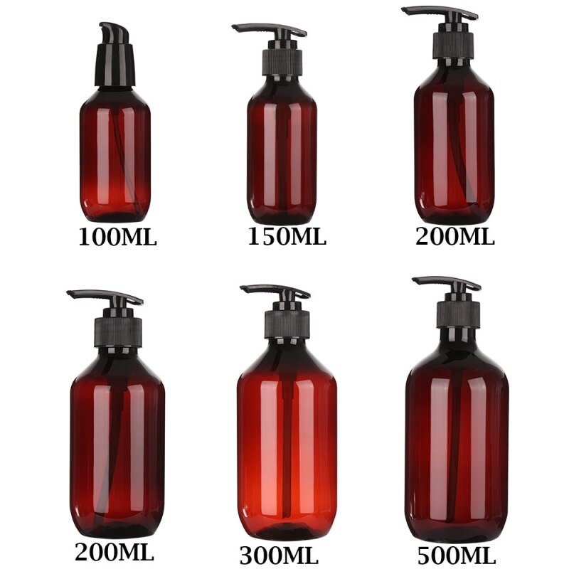 Bouteille de rangement marron shampooing de bain nordique lavage des mains bouteilles vides Lotion liquide sous-bouteille distributeur de savon