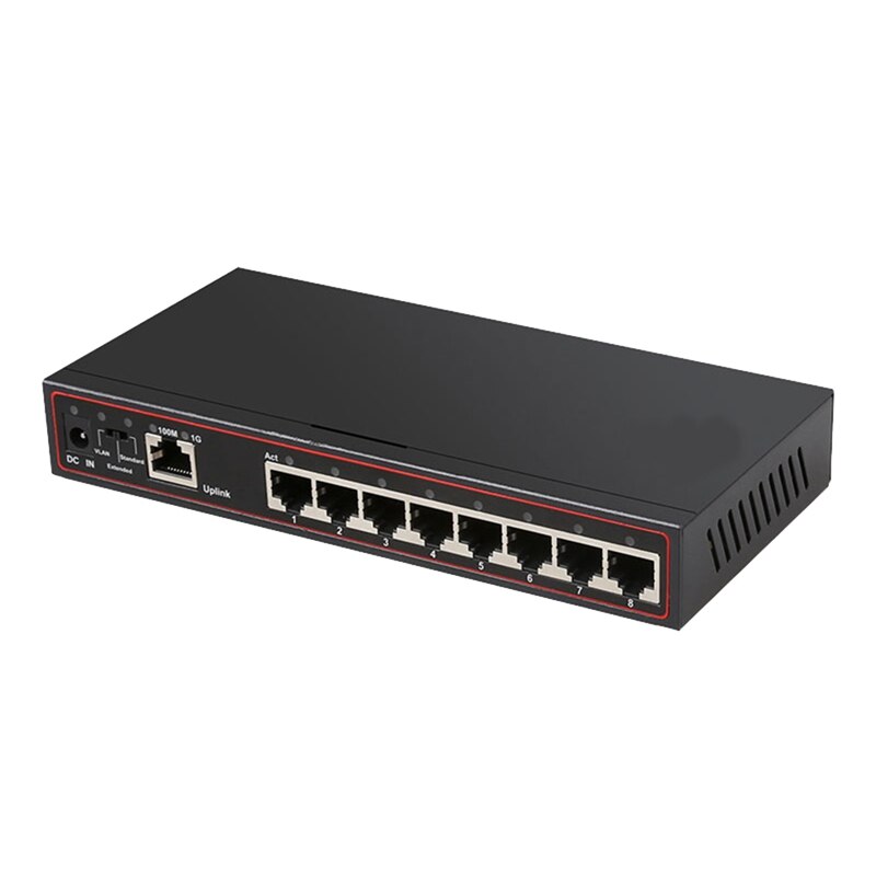 Ethernet Switch Gigabit Ethernet Switch 9-Port 100/1000Mbps Gigabit Switch Hub Full or Half Duplex Desktop Lan Ethernet