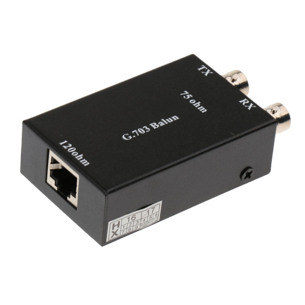 Convertisseur de média BNC vers RJ45 de supérieure coaxial vers Ethernet adaptateur Balun vidéo ITU/CCITT G.703