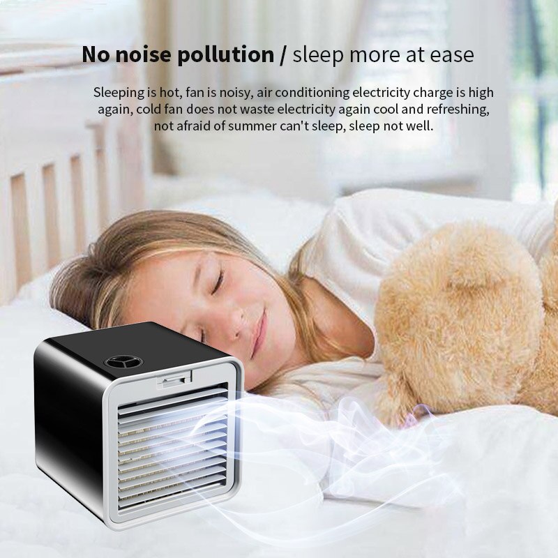 Mobiele Luchtkoeler, 4-in-1 Mini-airconditioning, Draagbare Mobiele Airconditioning Met Watertank Mobiele Airconditioning Zonder Afvoerslang 3 Ventilatorsnelheden 2 Mistmodi Luchtkoeler Voor