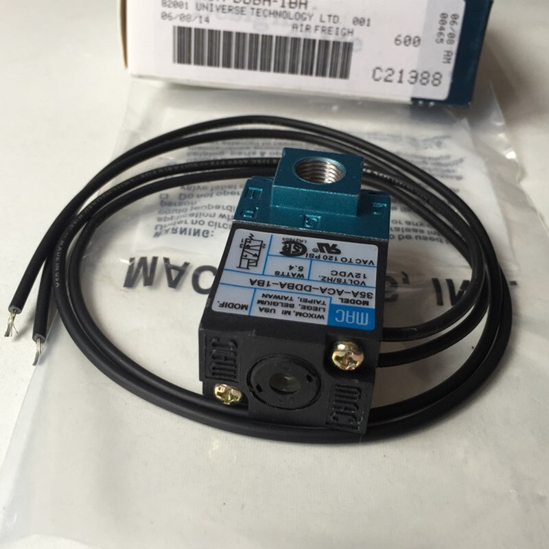 12v MAC 3 Port Electronic Boost Control Solenoid Valve 35A-AAA-DDBA-1BA 5.4W with brass kits