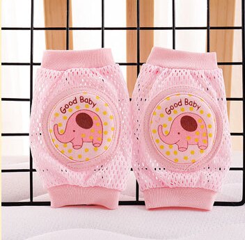 Kids Girls Boys Crawling Elbow Toddlers Baby Knee Pads Protector Safety Mesh Kneepad Leg Warmer Children Cushion Legging Infants: 11-Pink Elephants