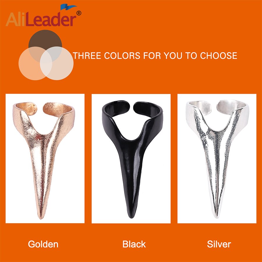 Haar Afscheid Tool Voor Vinger Voor Vlechten Haar Vlechten Accessoires Hairstylist Gevlochten Nagel Retro Haar Afscheid Tool