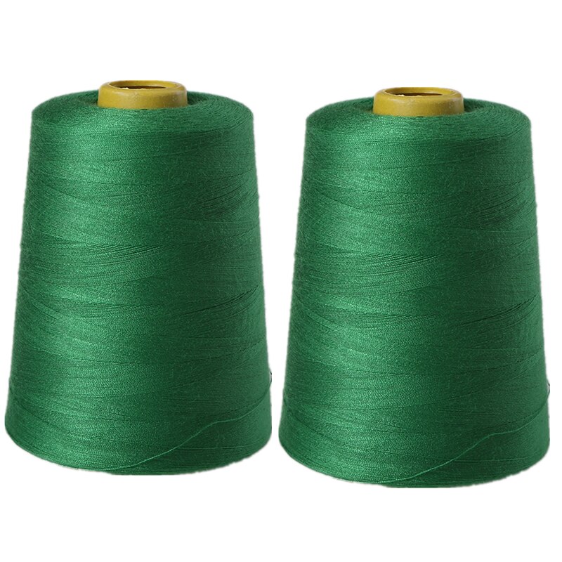 1Pcs 8000 Yards Polyester Thread Sewing 19 Colors Optional: grass green 1pcs