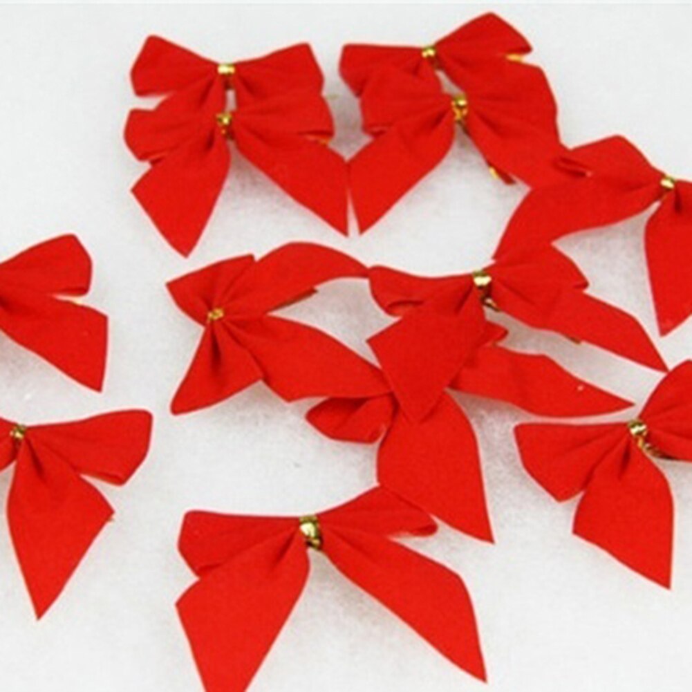36 stk 6cm ensfarvet sløjfe juletræ guirlande fest ornament dekoration