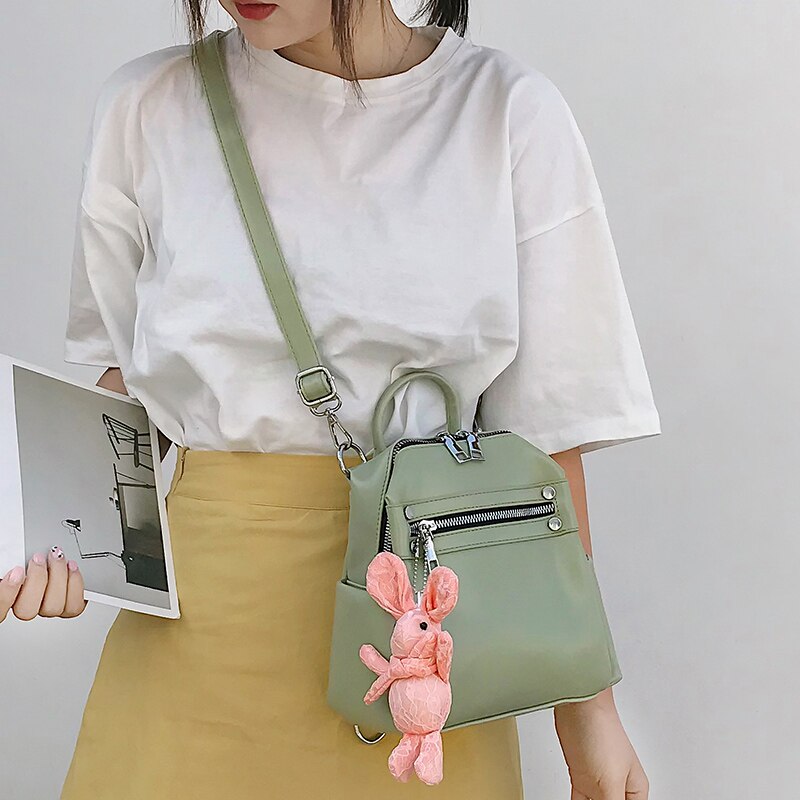 Seetic Mini Rugzak Vrouwen Pu Lederen Schoudertas Tienermeisjes Multifunctionele Kleine Rugzak Vrouwelijke Dames Schooltas