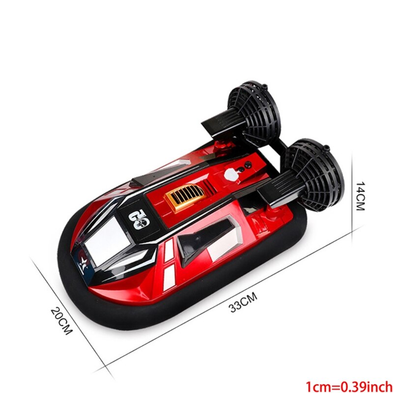 2.4G 2 in 1 Amphibious RC Boat Remote Control Hovercraft High Speed Outdoor Toy