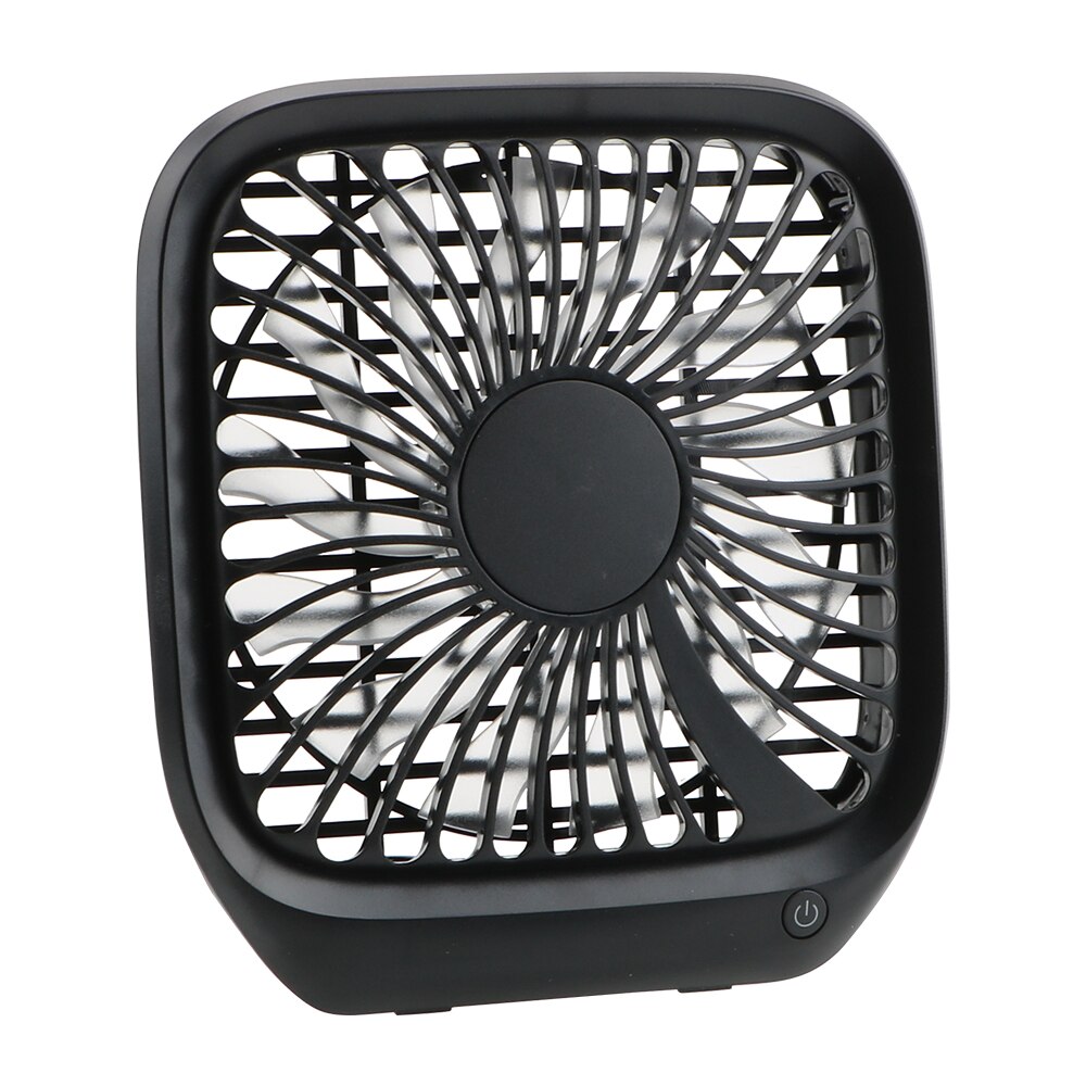 YOSOLO Foldable Silent Fan Adjustable 3 Speeds Car Seat Back Hook Fan Car Interior Accessories USB Desk Fan: Black