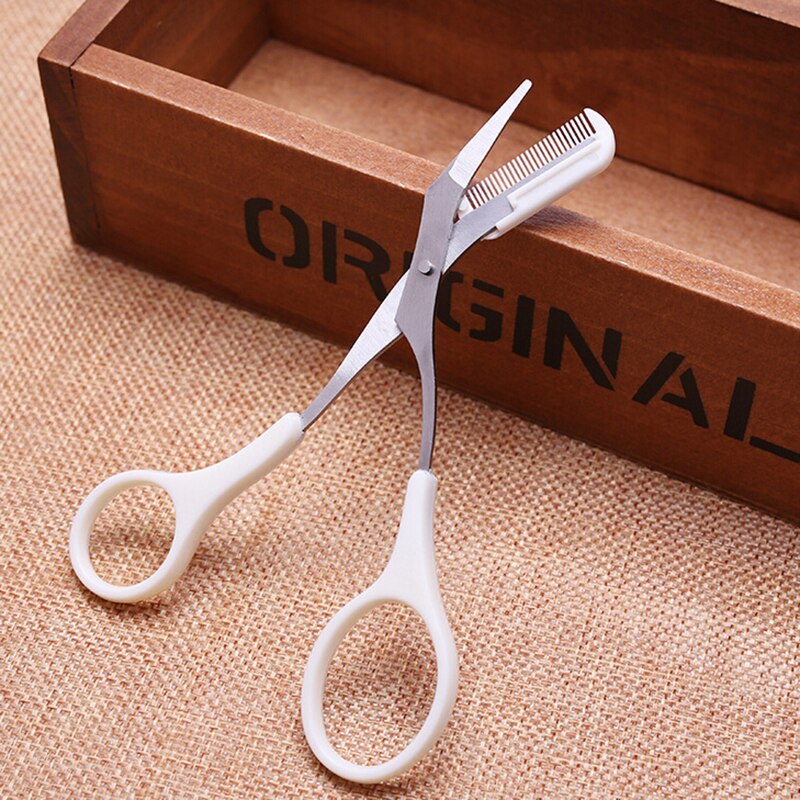 1Pc rasoir de sourcils cils amincissement cisailles peigne cils pinces à cheveux ciseaux façonnage sourcil toilettage cosmétique outil pour dame