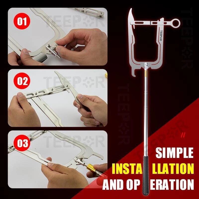 TEEPOR Boat Hook Easy Long-distance Threader)