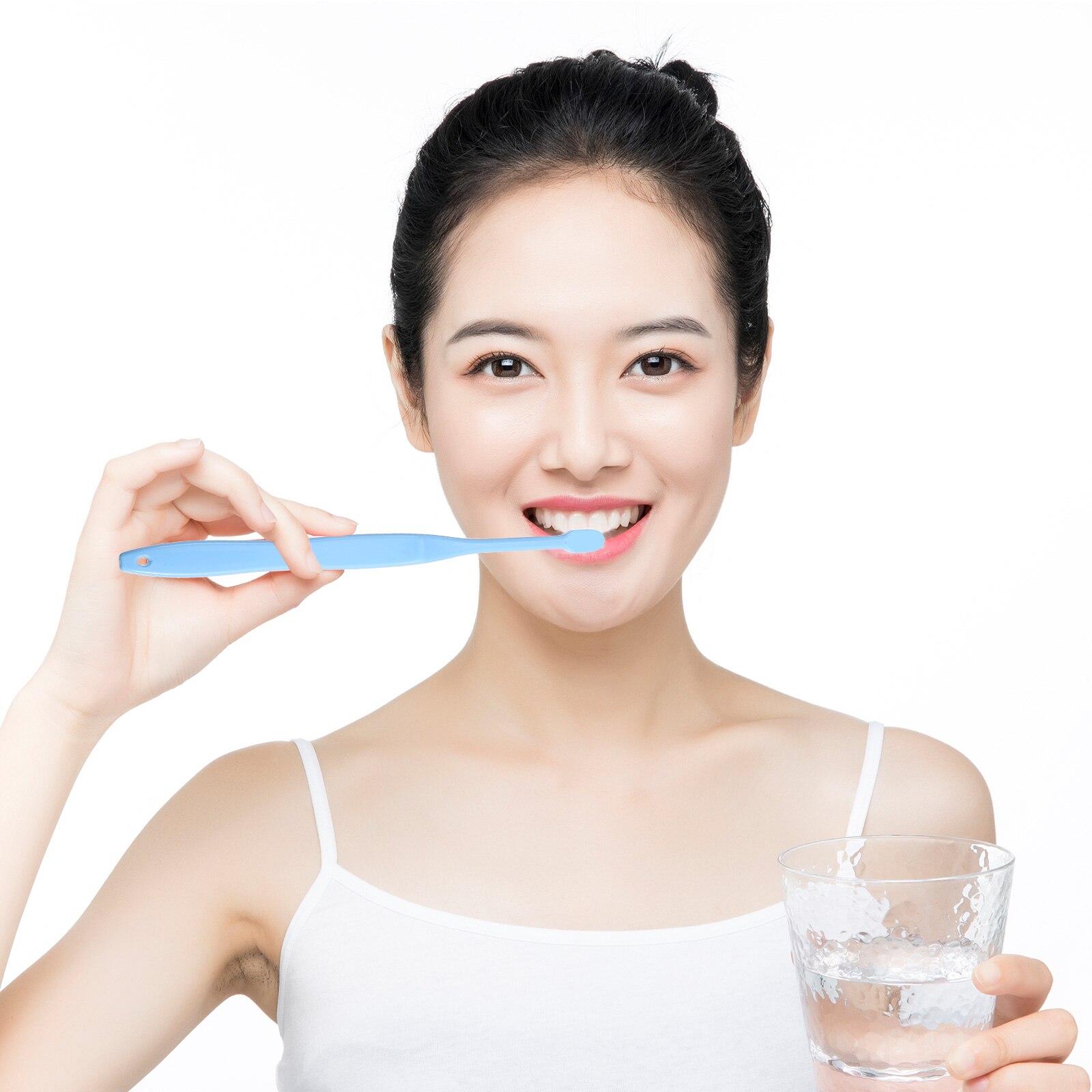 2pcs Tuft Toothbrush Tiny Small Head End Toothbrush Orthodontic Toothbrush