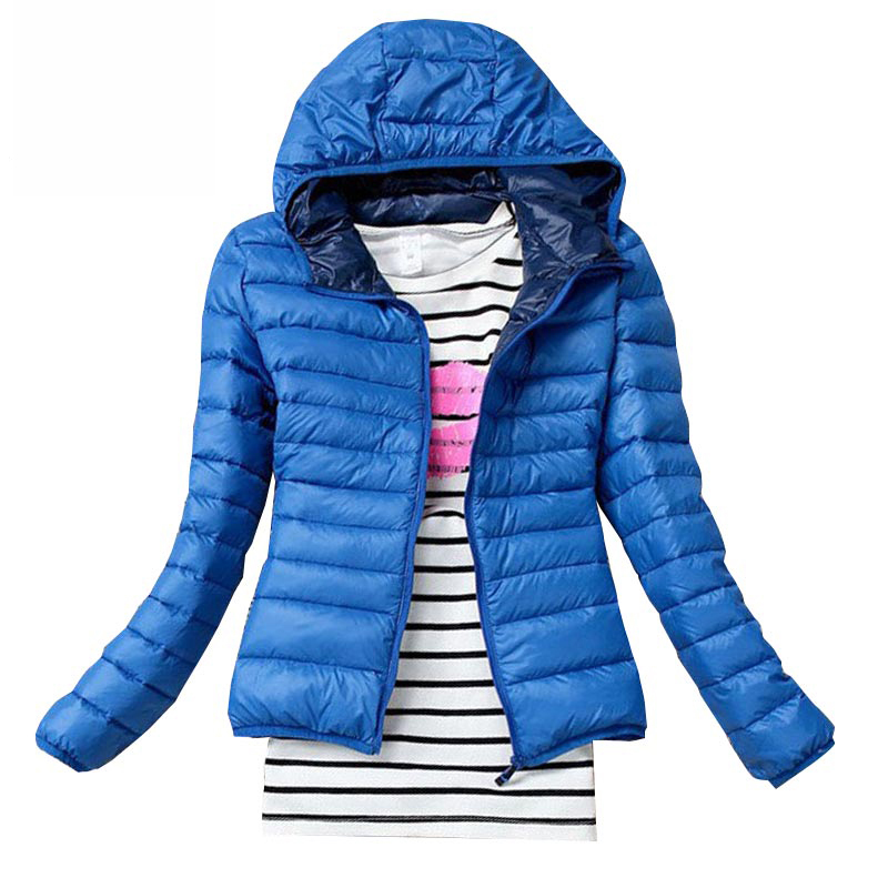 Herfst Winter Vrouwen Basic Jas Jas Vrouwelijke Slanke Hooded Katoen Jassen Toevallige Zwarte Jassen
