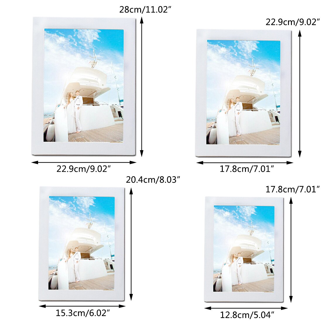 Fahsion Picture Frame Wooden Mini DIY Family Frame Living Room DecorWall Bedroom Decoration Art Pictures Frames Home Wall
