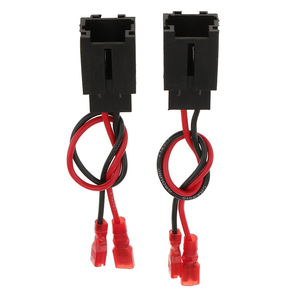 Pair Aftermarket Speaker Connection Wire Harness Adapters for Peugeot 206