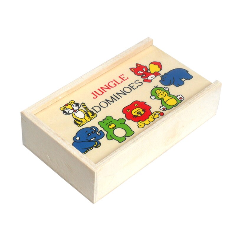 5 Soorten Domino Puzzel Bordspel Met Doos 28 Pcs Blokken Grappig Spel Voor Kinderen