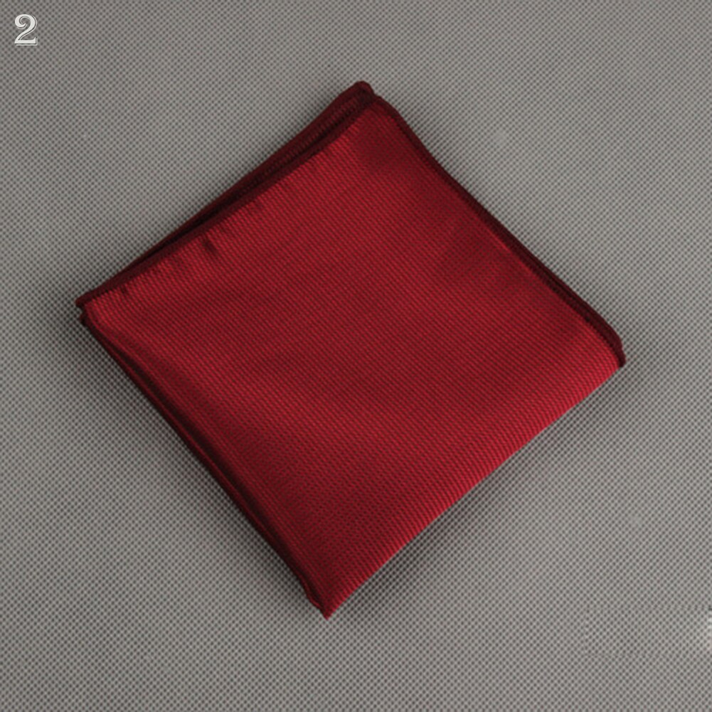 Luxury Men's Handkerchief Polka Dot Striped Floral Printed Hankies Polyester Hanky Business Pocket Square Chest Towel 23*23CM: 2