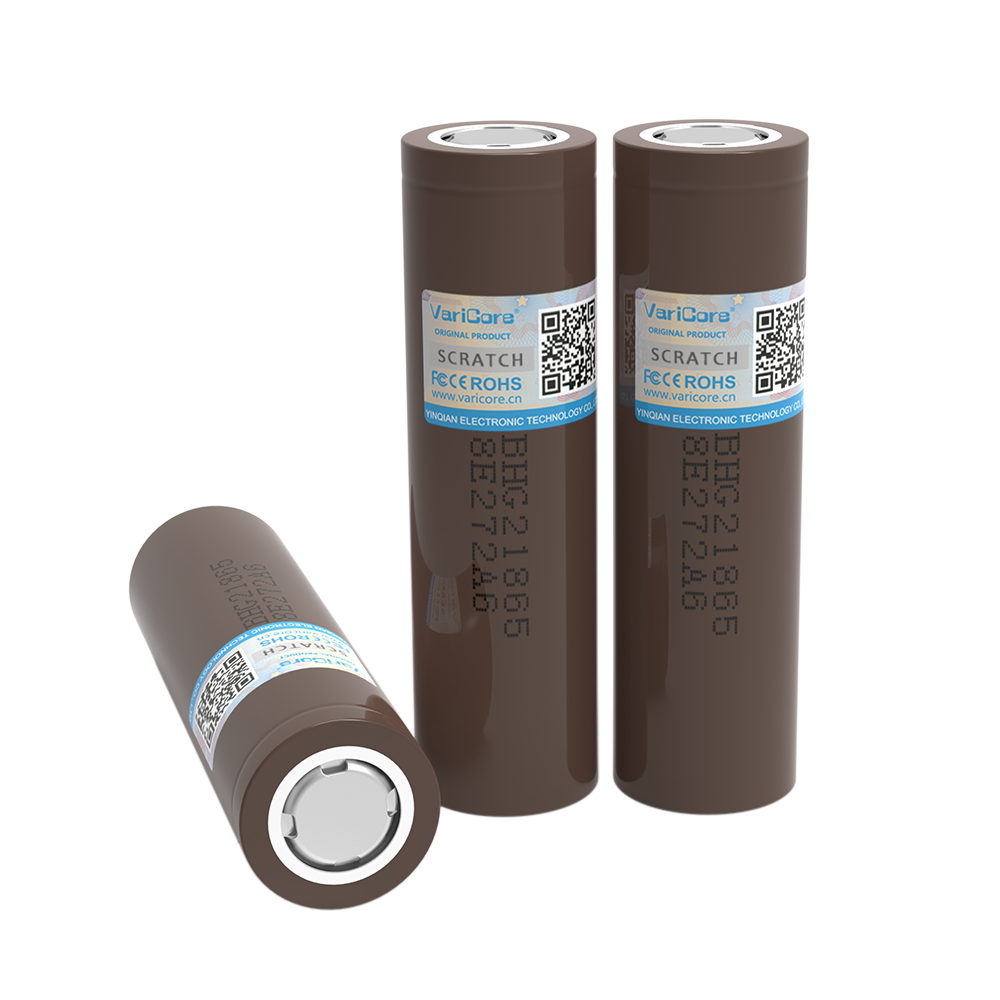 16 stk. varicore 18650 genopladelige batterier  hg2 3000 mah 3.6v lithium kontinuerlig afladning 20a dedikerede elektroniske strømbatterier