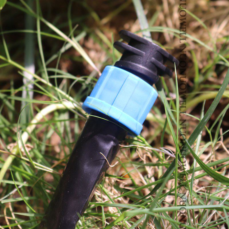 2 stücke 16mm Tropf Irrigaton Schlauch Anschlüsse Tropf Schlauch Armaturen Schloss Mutter Rohr Gelenke Micro Bewässerung System Garten Wasser stecker