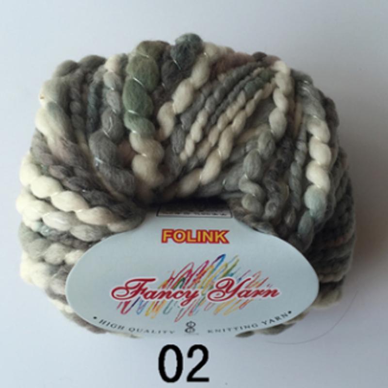 Coarse Cashmere Yarn Colour Thick Wool Hand Knitting Fine Scarf Sweater Yarns 50g Wool thread Segment dyed wool AQ302