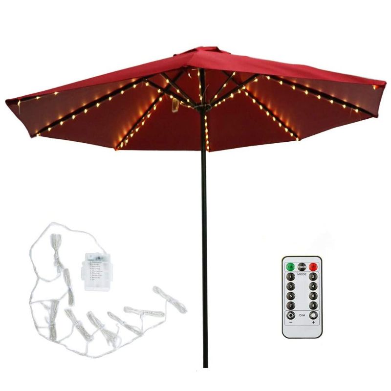 104 LED Umbrella Light Children's Tent Outdoor Decoration Fairy String Light with 8 Mode Push Button Switch