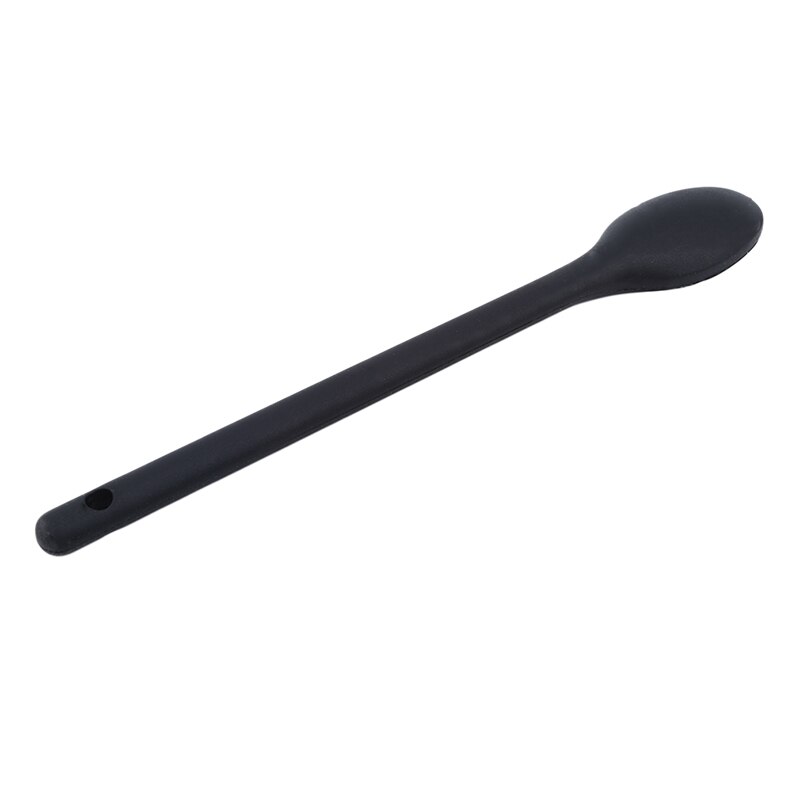 Gâteau mastic spatule cuillère à mélanger cuisine Silicone cuillère longue poignée ustensiles de cuisine vaisselle cuisine soupe cuillères: Black