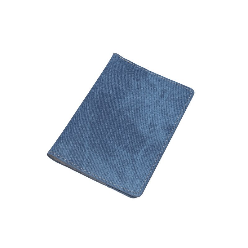 PU Leder unisex Nachahmung Denim Reisepass fallen Abdeckung Schutz fallen lässig Kreditkarten Halfter Für Männer Frauen